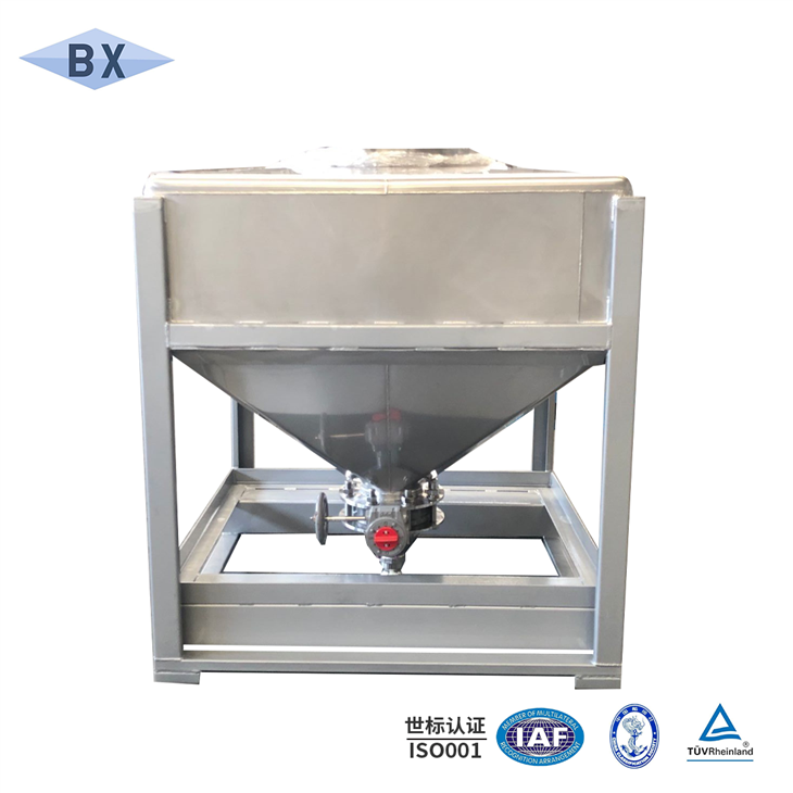 Tank tal-qiegħ tal-kon tal-istainless steel